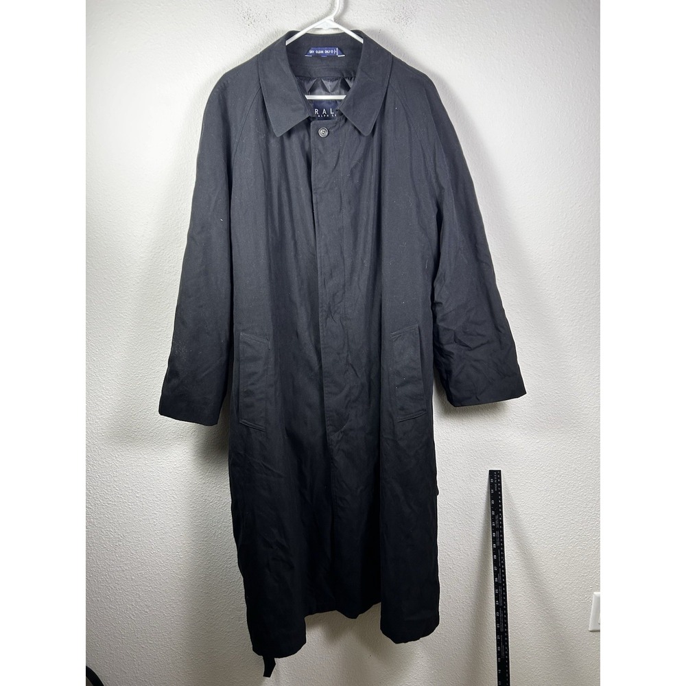 Ralph Lauren Blk Trench Coat/Jacket With Removable Liner